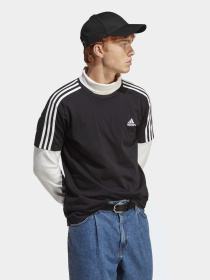 Футболка Adidas Essentials Single Jersey 3-Stripes модель IC9334 Фото