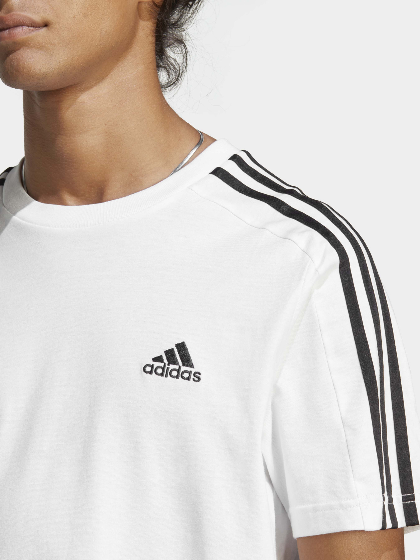 Футболка Adidas Essentials Single Jersey 3-Stripes Sportswear модель IC9336 Фото