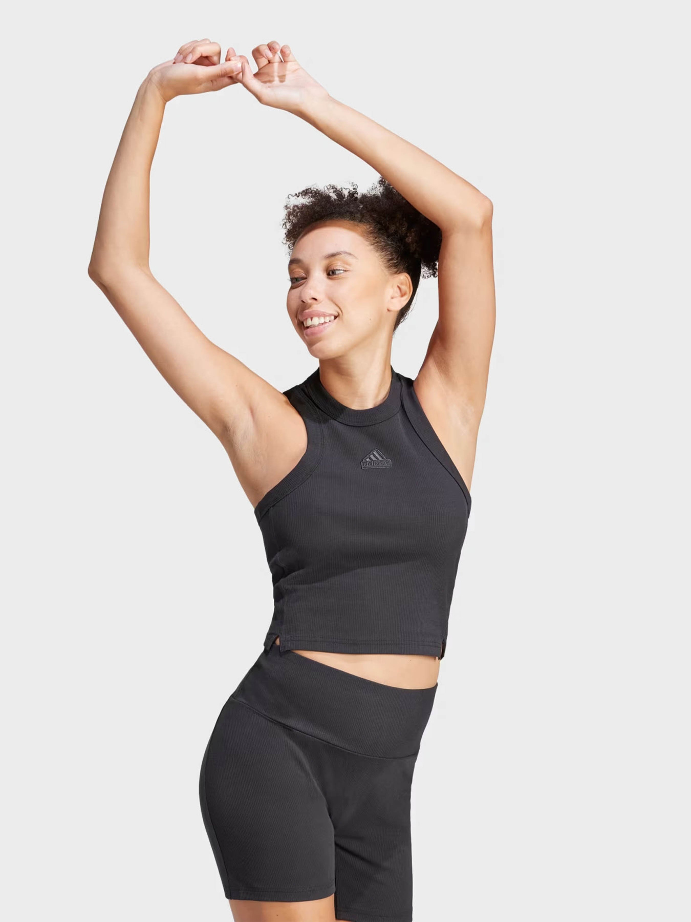 Топ Adidas Lounge Ribbed Crop Tank модель IR8785 Фото