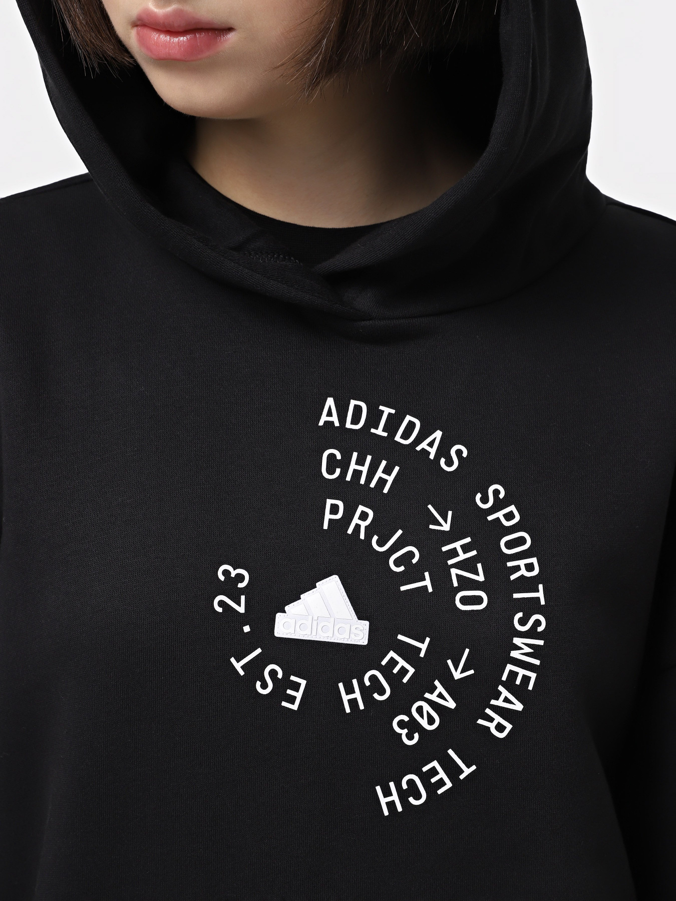 Худи Adidas Tech Graphic Fleece Loose модель IX3759 Фото