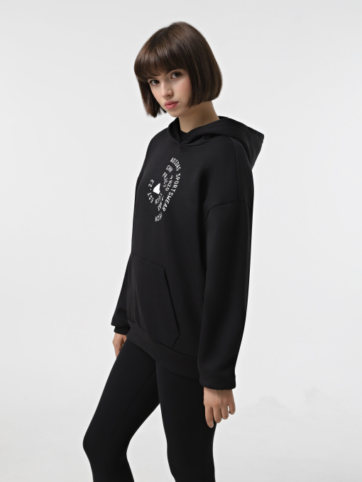 Худи Adidas Tech Graphic Fleece Loose модель IX3759 Фото
