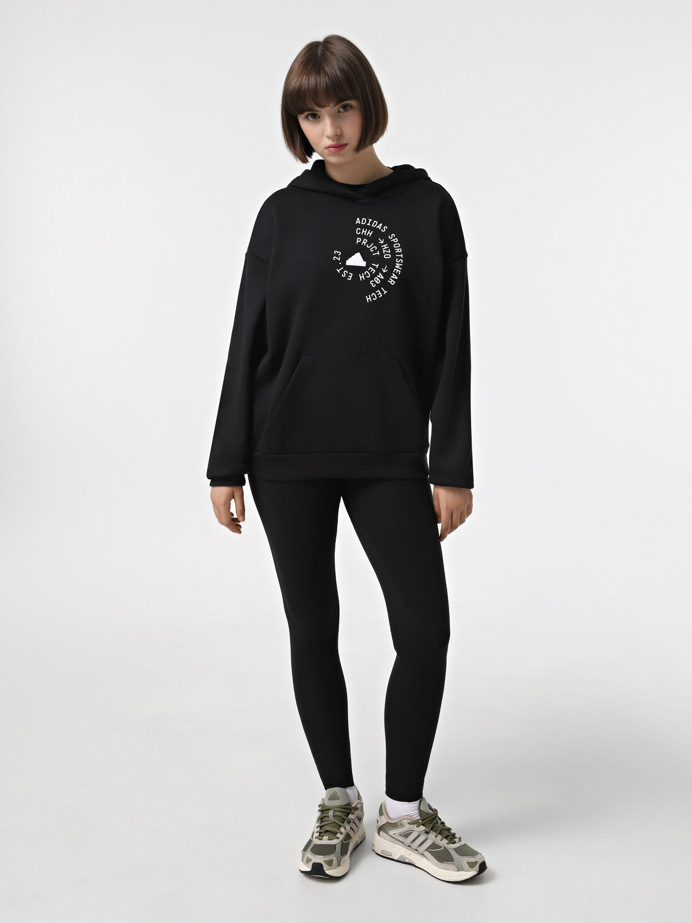 Худі Adidas TECH GRAPHIC FLEECE LOOSE модель IX3759 Фото