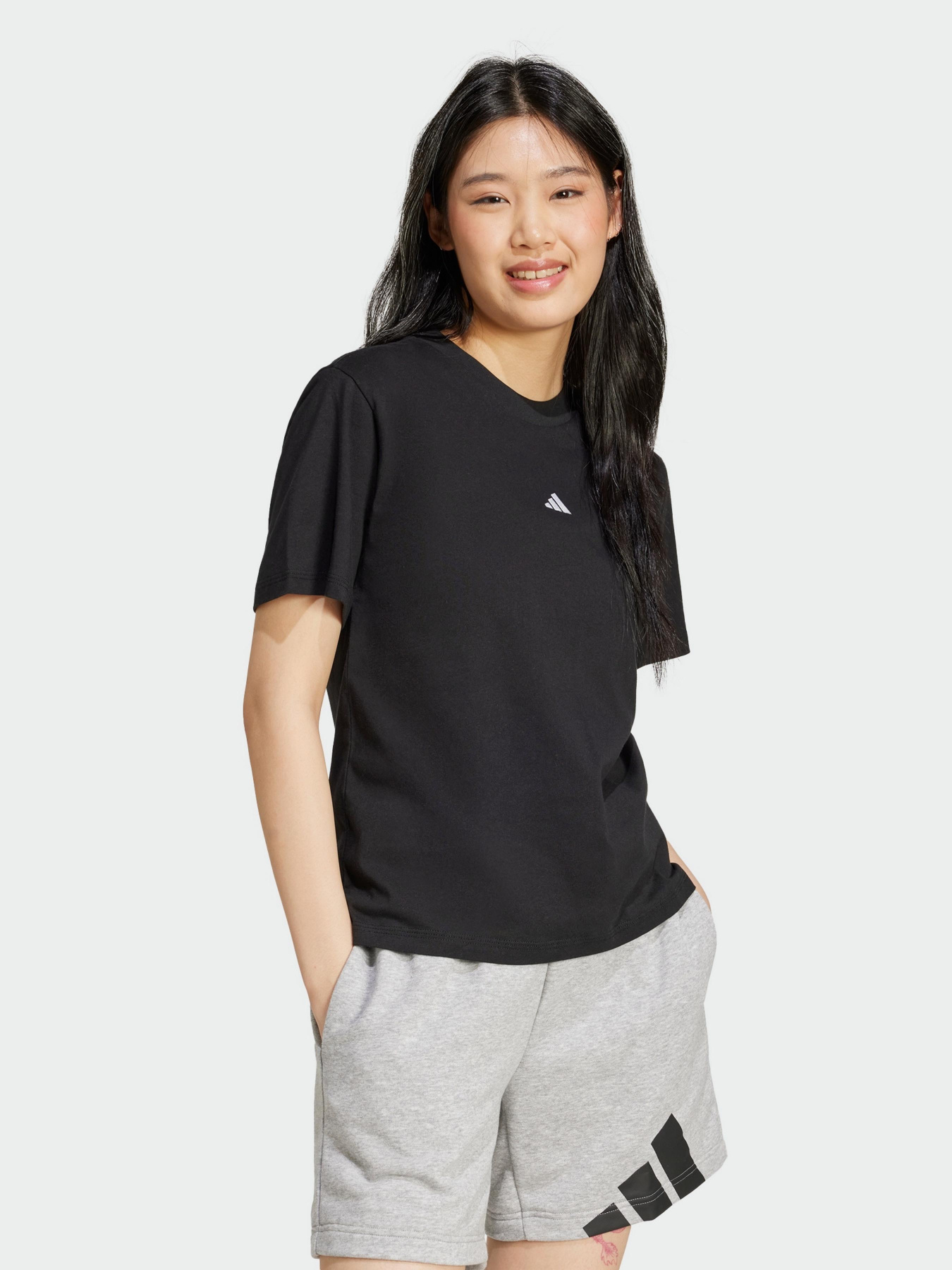 Футболка Adidas Essentials Small Logo Cotton Sportswear модель JC5943 Фото