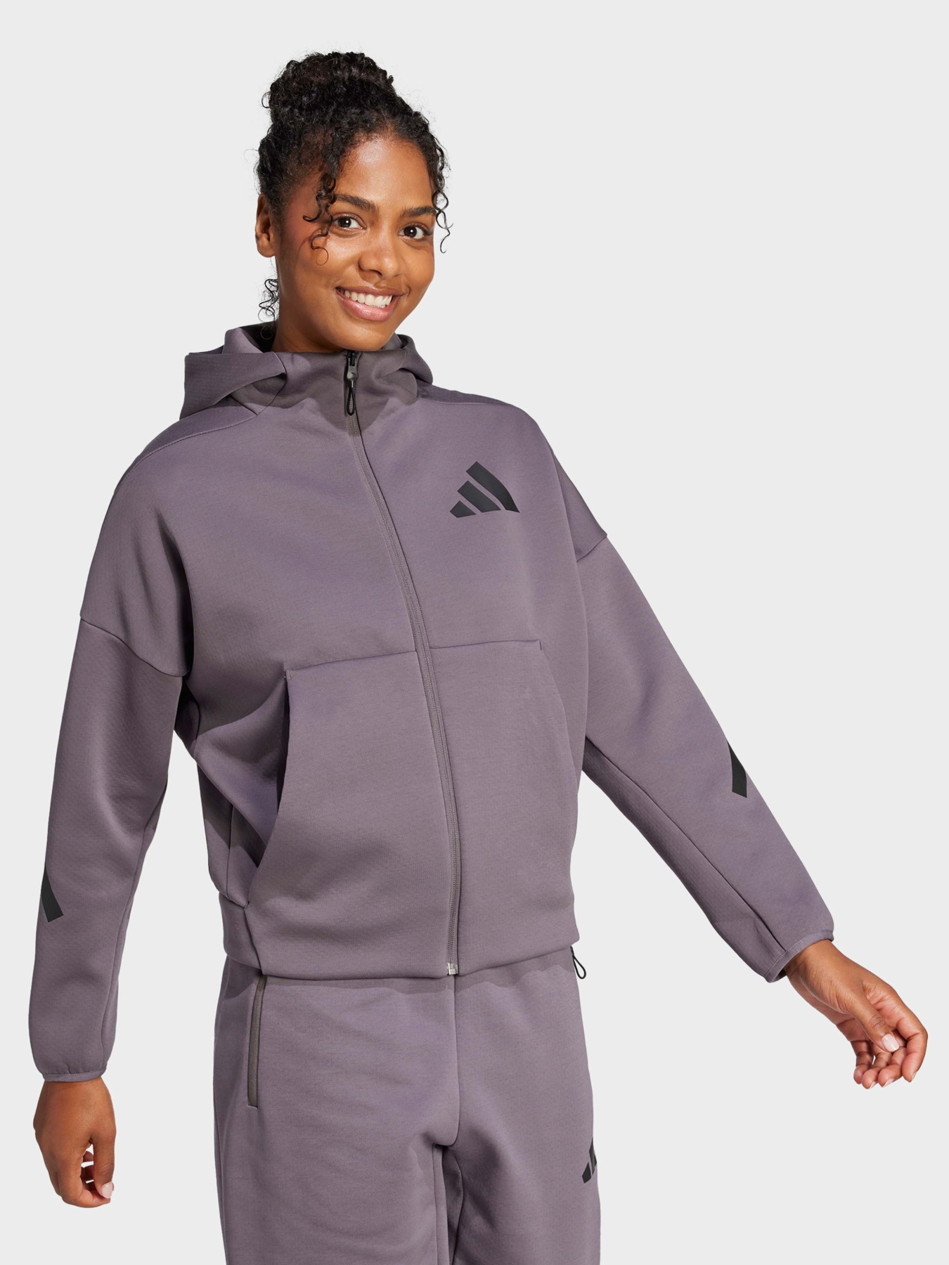 Кофта спортивная Adidas Z.N.E. Full-Zip Sportswear модель JD5985 Фото