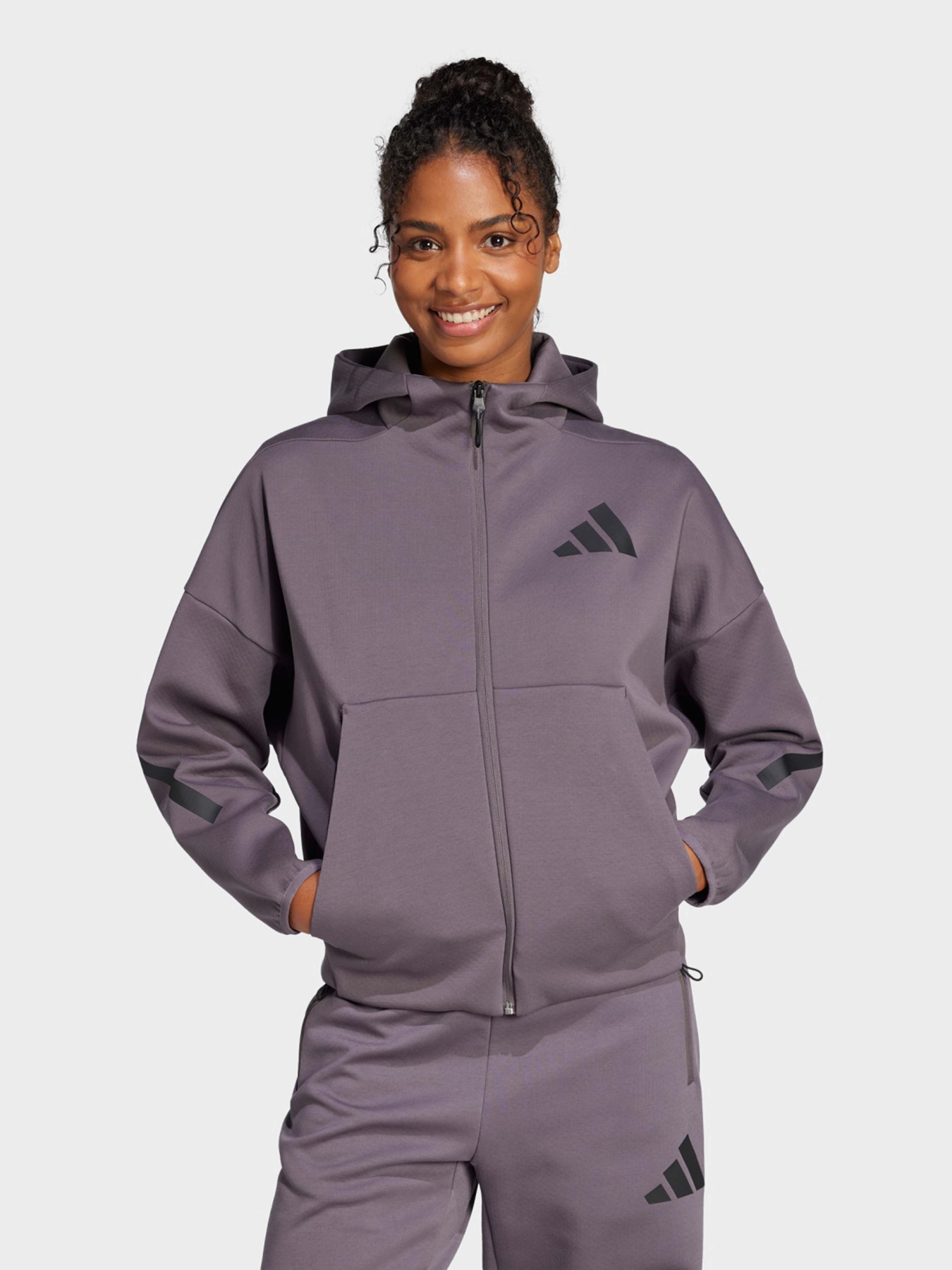 Спортивная кофта Adidas Z.N.E. FULL-ZIP SPORTSWEAR модель JD5985 Фото