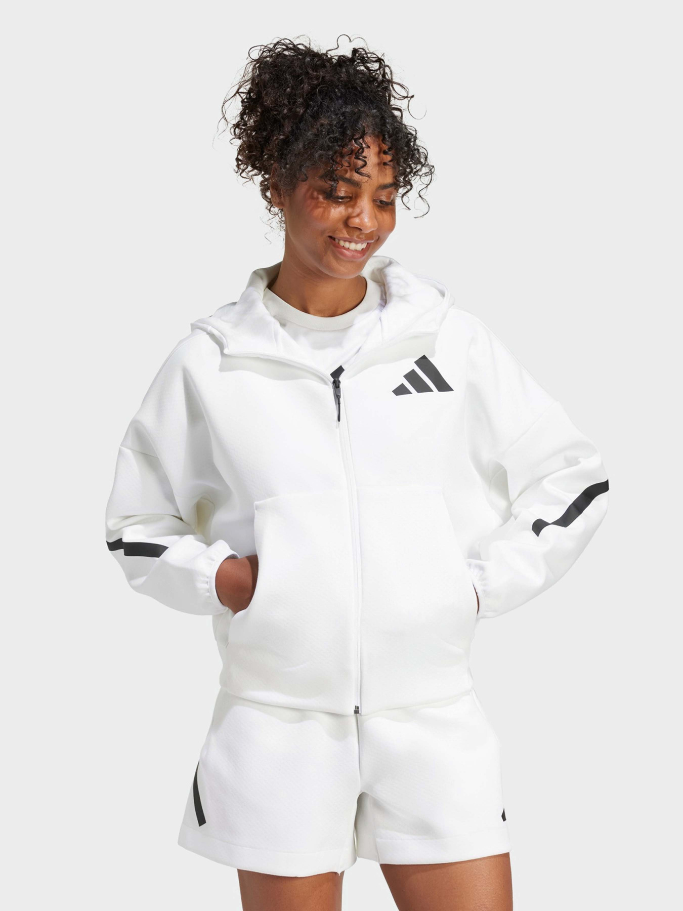 Кофта спортивная Adidas Z.N.E. Full-Zip Sportswear модель JE7849 Фото