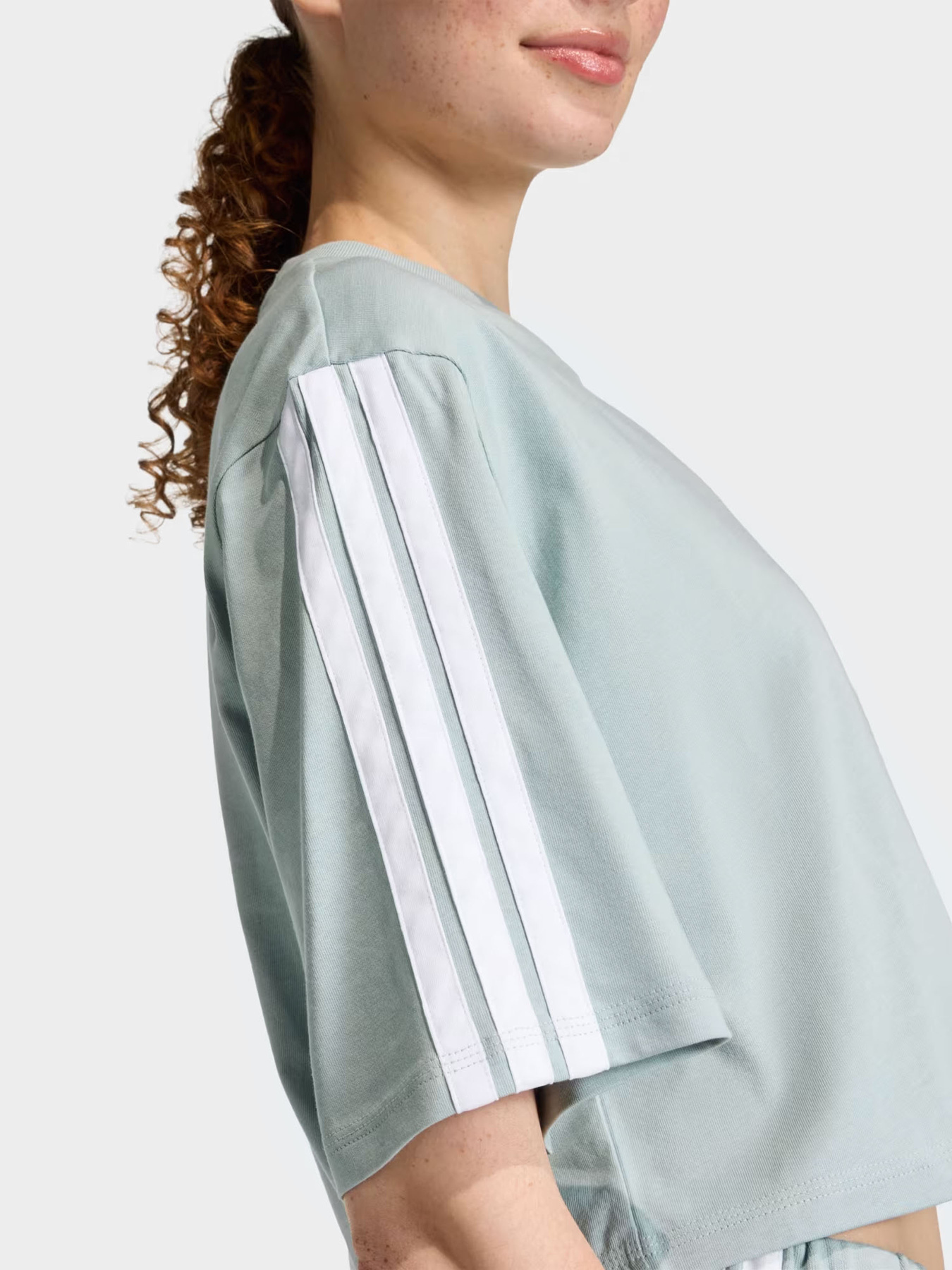 Футболка Adidas ESSENTIALS 3-STRIPES COTTON LO модель KC5223 Фото