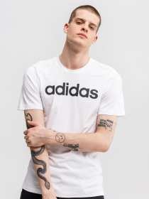 Футболки и поло Adidas ESSENTIALS LINEAR LOGO модель DQ3056 Фото