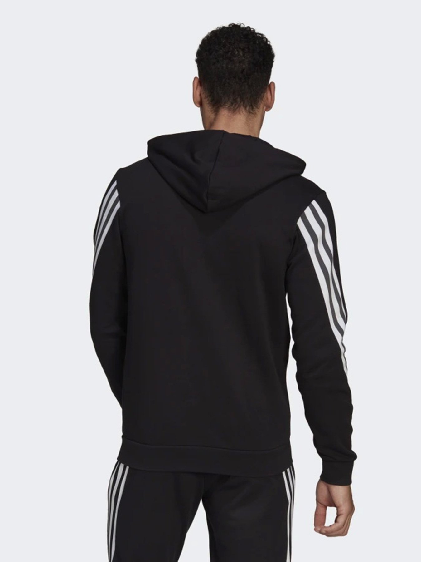 Кофта спортивна Adidas SPORTSWEAR 3-STRIPES TAPE FULL-ZIP SWEATSHIRT модель GM6895 Фото