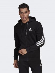 Кофта спортивна Adidas SPORTSWEAR 3-STRIPES TAPE FULL-ZIP SWEATSHIRT модель GM6895 Фото