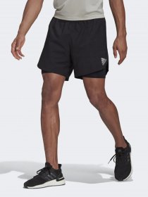 Повседневные шорты Adidas 2-В-1 ADIDAS FAST PRIMEBLUE модель GN5706 Фото