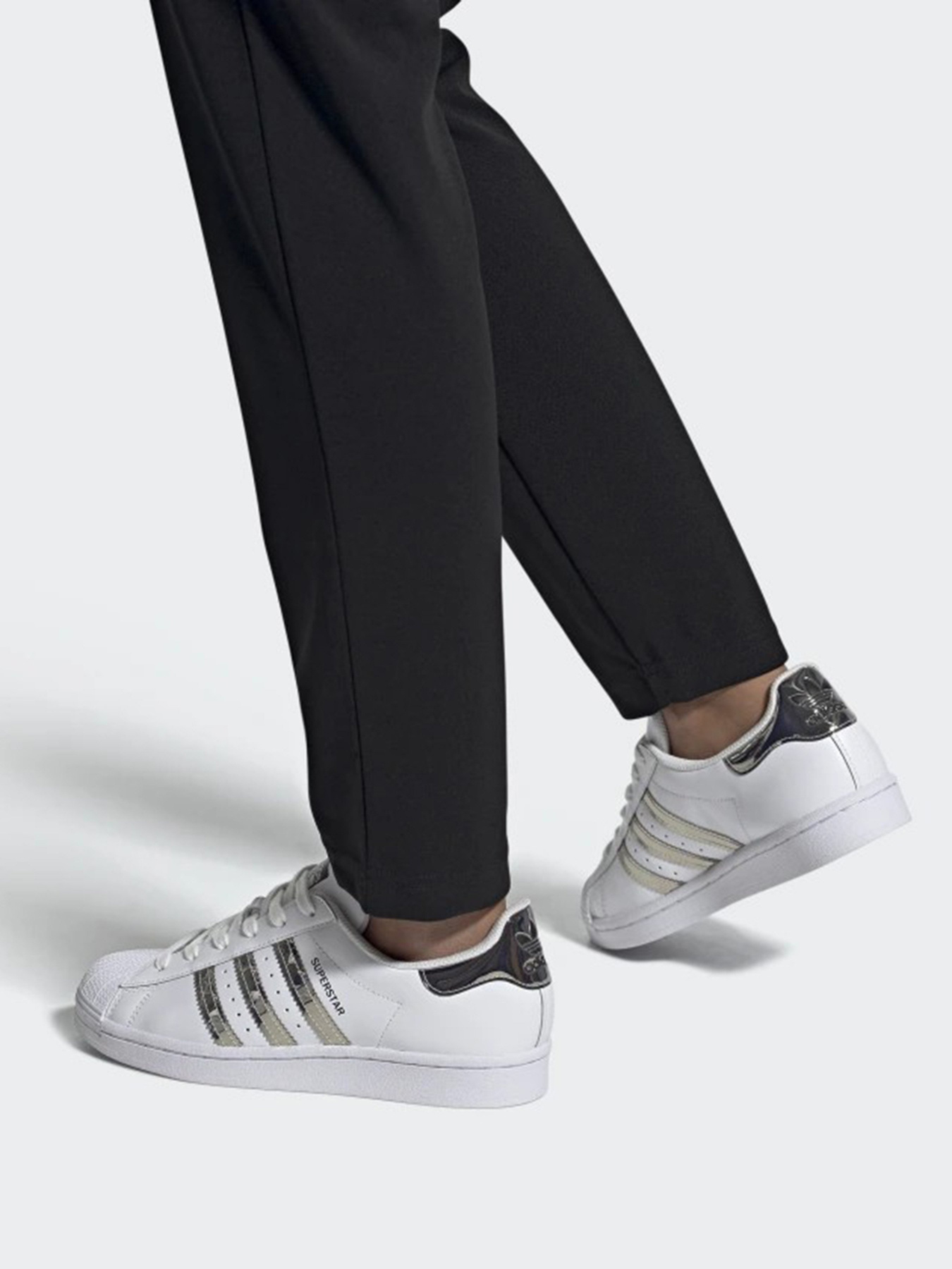 Кеды низкие Adidas Superstar Silver Metallic модель FW3915 Фото