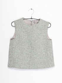 Майка COS модель 0421218_с.оливковий  комб. Фото