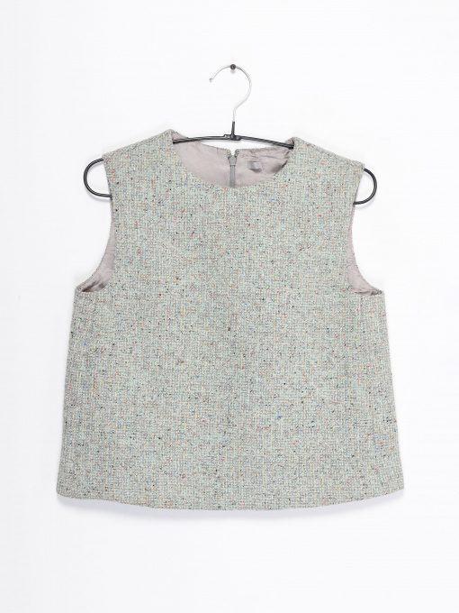 Майка COS модель 0421218_с.оливковий  комб. Фото