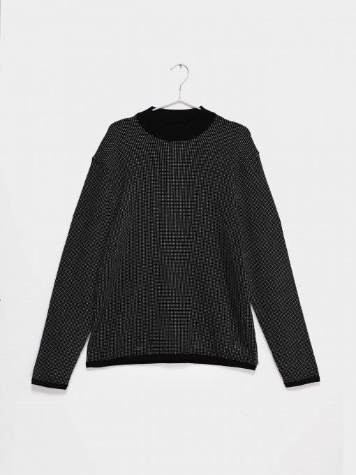 Джемпер COS модель 0458512_чорний комб. Фото