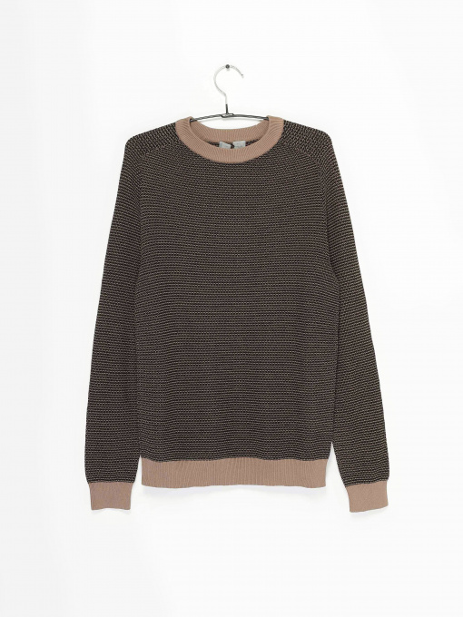 Джемпер COS модель 0470455_коричневий комб. Фото