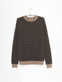 Джемпер COS модель 0470455_коричневий комб. Фото