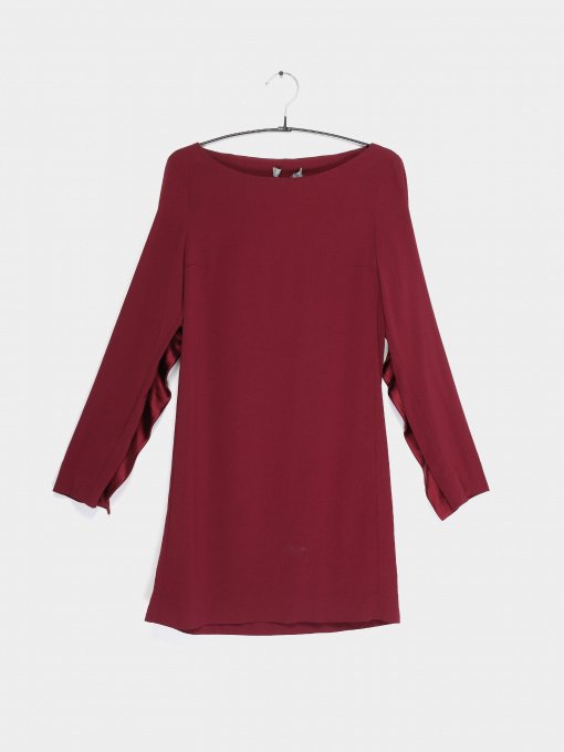 Платье мини COS модель 0471064_бордовий Фото