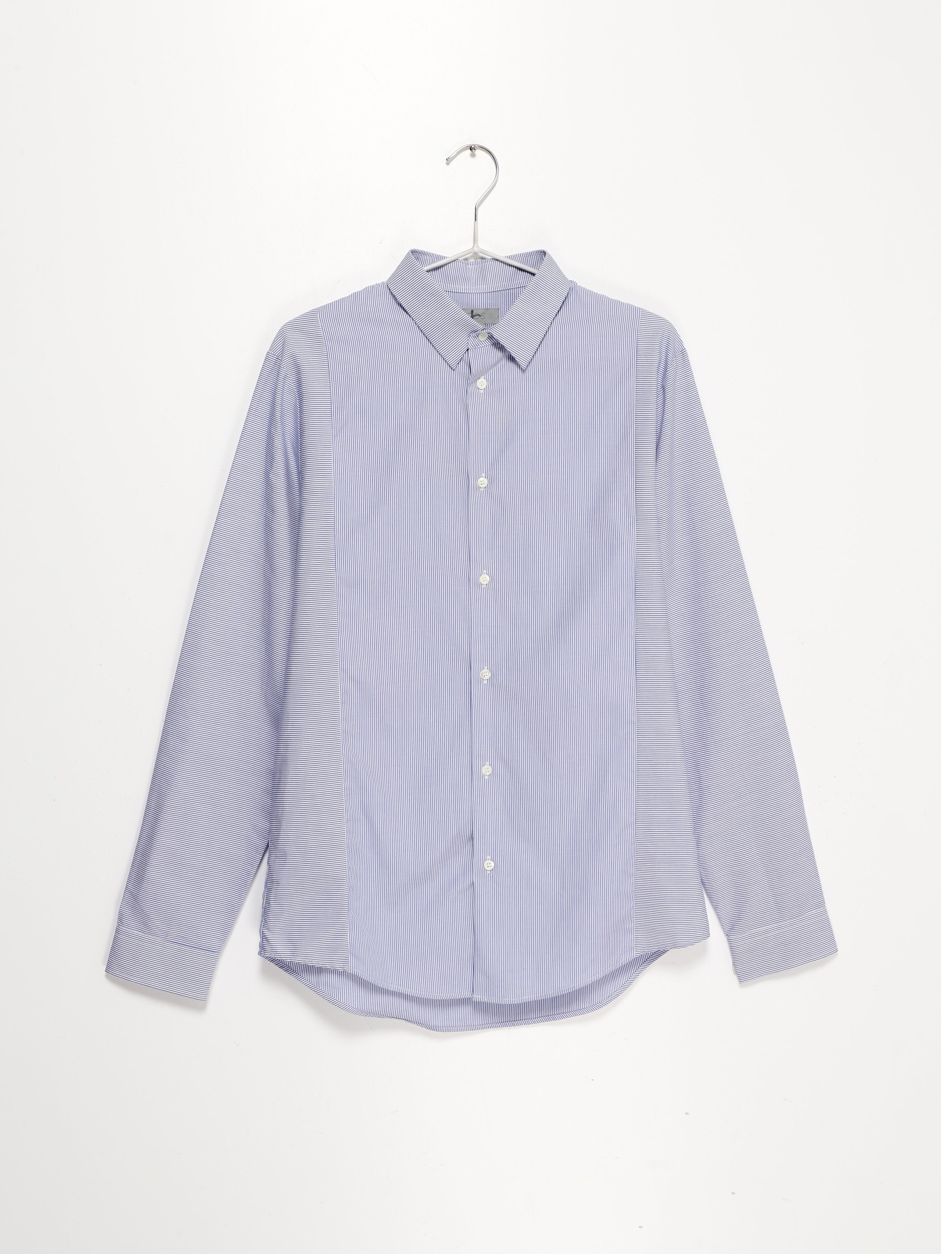 Рубашка COS модель 0473315_синій комб. Фото