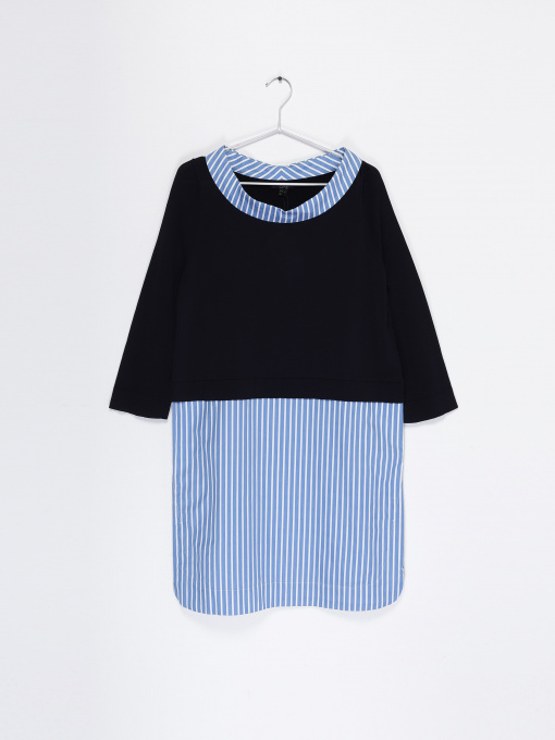 Сукня міні COS модель 0521059_т.синій комб. Фото