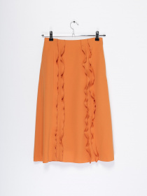 Спідниця міді COS модель 0531051_помаранчевий Фото