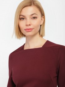 Платье миди COS модель 0557899_т.бордовий Фото