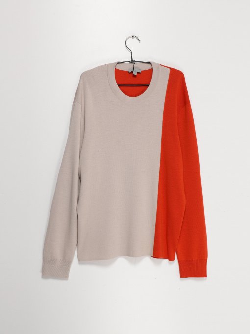 Джемпер COS модель 0593705_бежевий з помаранчевим Фото