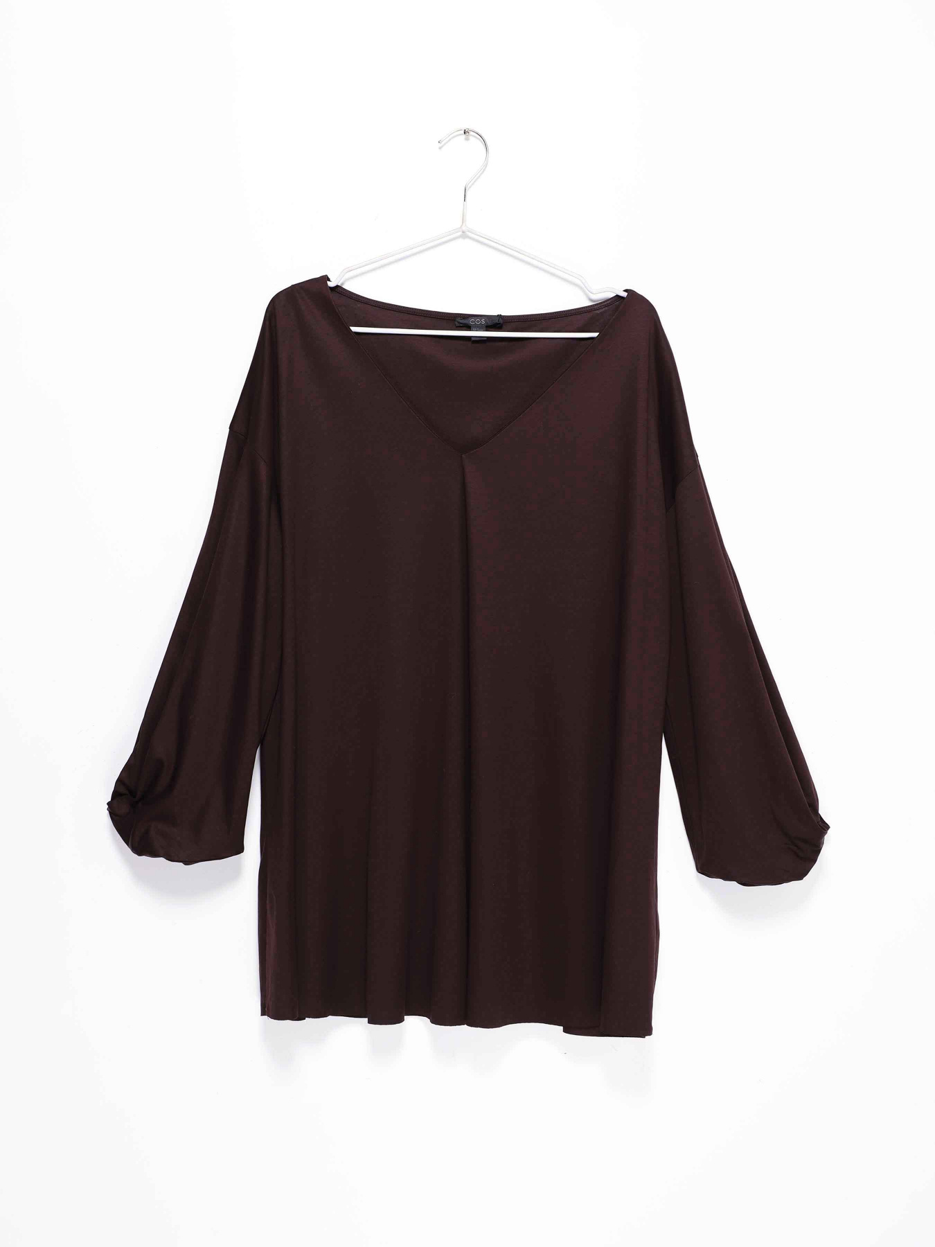 Блуза COS модель 0597460_т.коричневий Фото