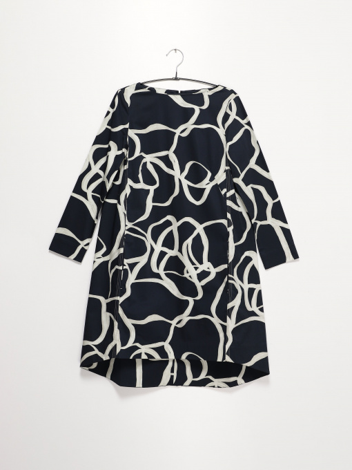 Платье мини COS модель 0838585_т.синій комб. Фото