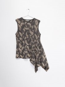 Майка COS модель 09022047_т.сірий з бежевим Фото