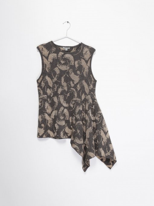 Майка COS модель 09022047_т.сірий з бежевим Фото