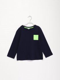 Лонгслів COS модель 0429850_т.синій з салатовим Фото