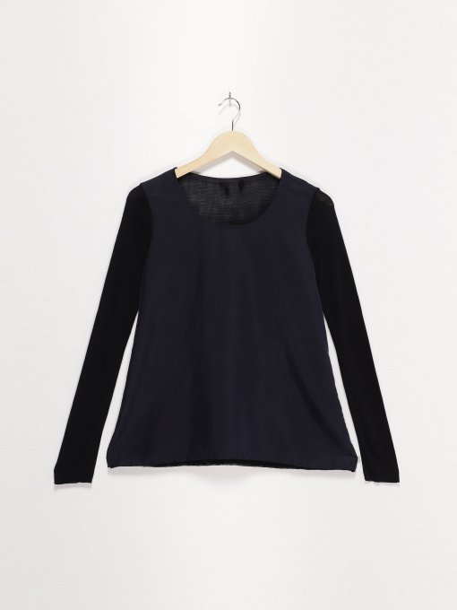 Лонгслів COS модель 0200021_т.синій Фото