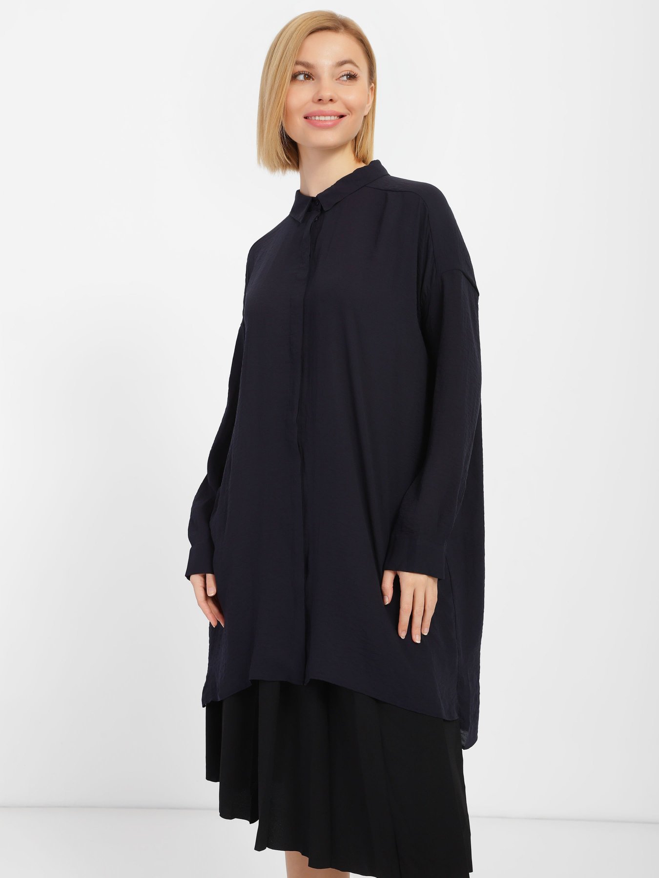 Блуза COS модель 0255478_т.синій Блуза COS модель 0255478_т.синій Фото