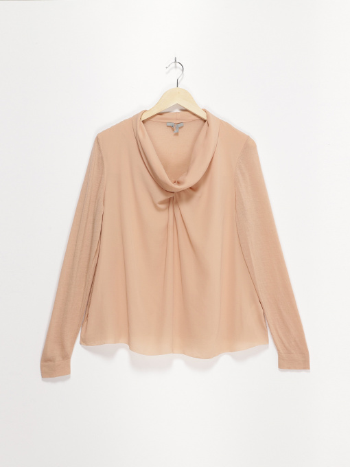 Лонгслив COS модель 0239682_бежевий Фото