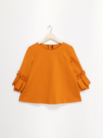 Лонгслів COS модель 0386410_помаранчевий Фото