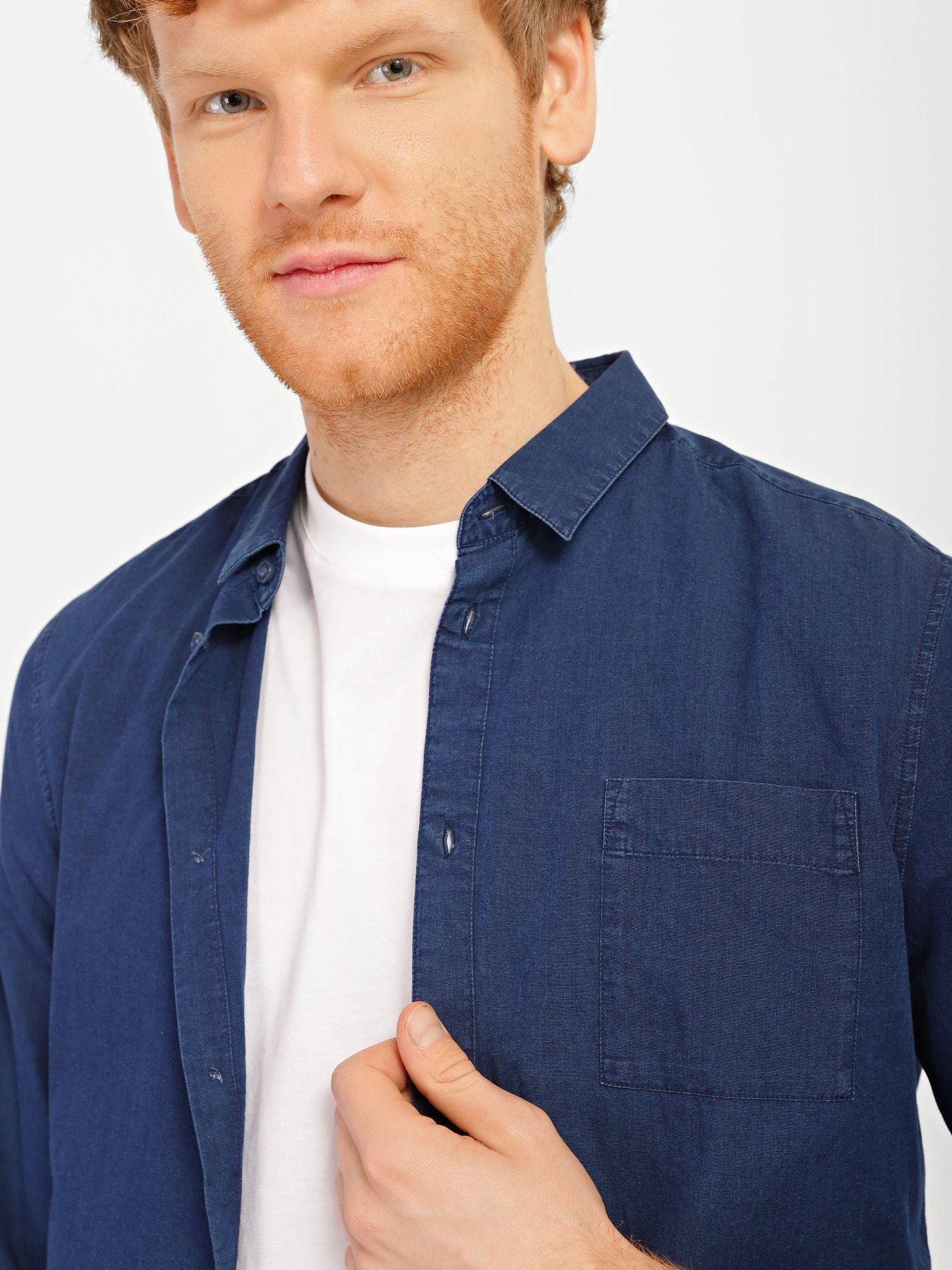 Сорочка COS модель 0269904_т.синій Фото