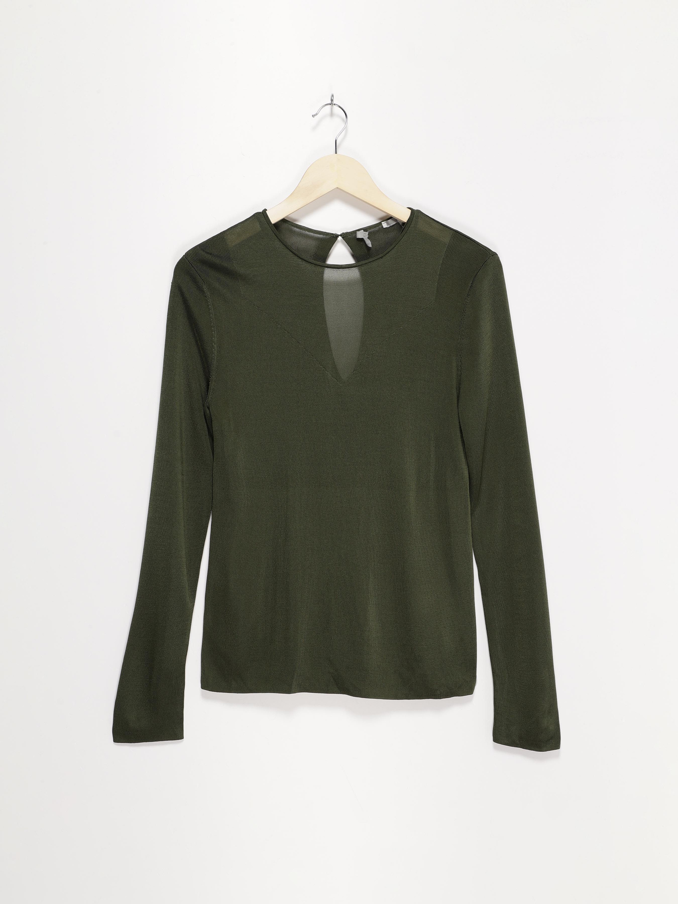 Лонгслів COS модель 04606845_т.зелений Фото