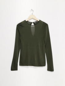 Лонгслів COS модель 04606845_т.зелений Фото