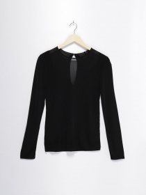 Лонгслив COS модель 04606845_чорний Фото