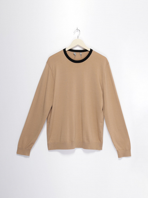 Джемпер COS модель 0468207_бежевий з чорним Фото