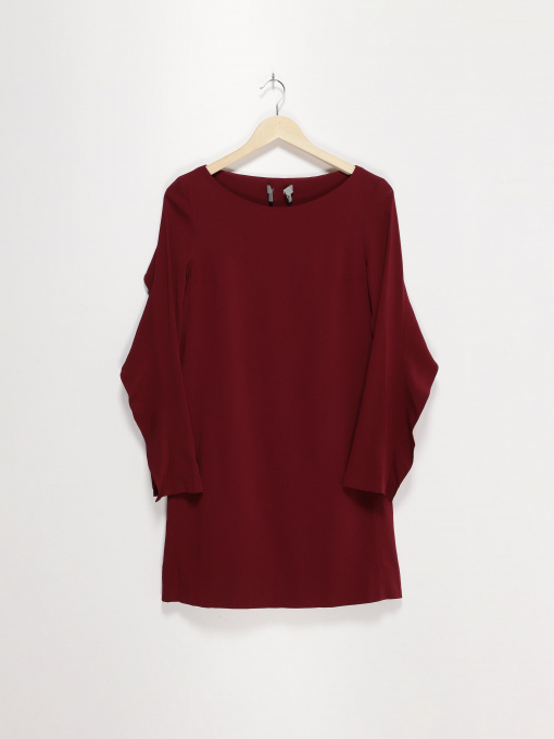 Платье мини COS модель 0471061_бордовий Фото