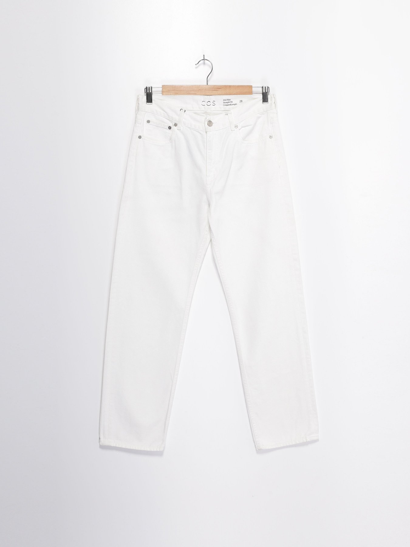 Прямые джинсы COS модель 0482996_білий Фото