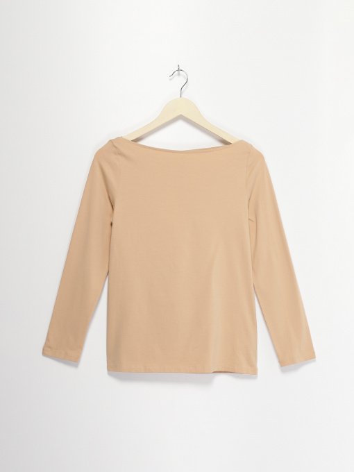 Лонгслив COS модель 0583297_бежевий Фото