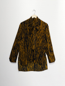 Блуза COS модель 0966650_чорний з гірчичним Фото