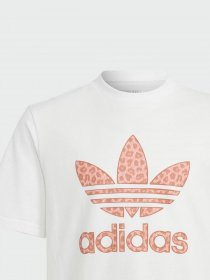 Футболка Adidas White Animal Graphic модель IJ0694 Фото