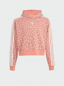 Худи Adidas Animal Allover Print Crop модель IJ0746 Фото