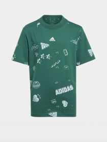 Футболка Adidas Brand Love Allover Print модель IA1562 Фото