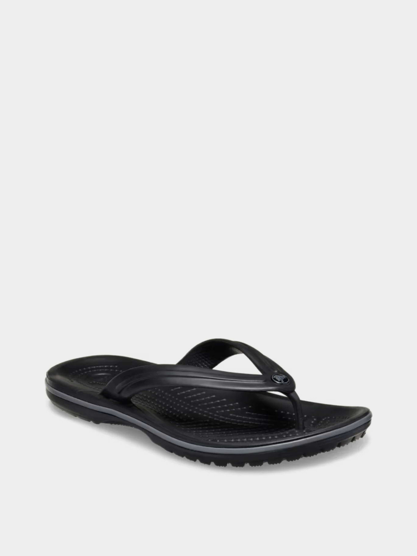 Шлёпанцы Crocs CROCBAND FLIP BLK/SGY модель 11033-0DD Фото