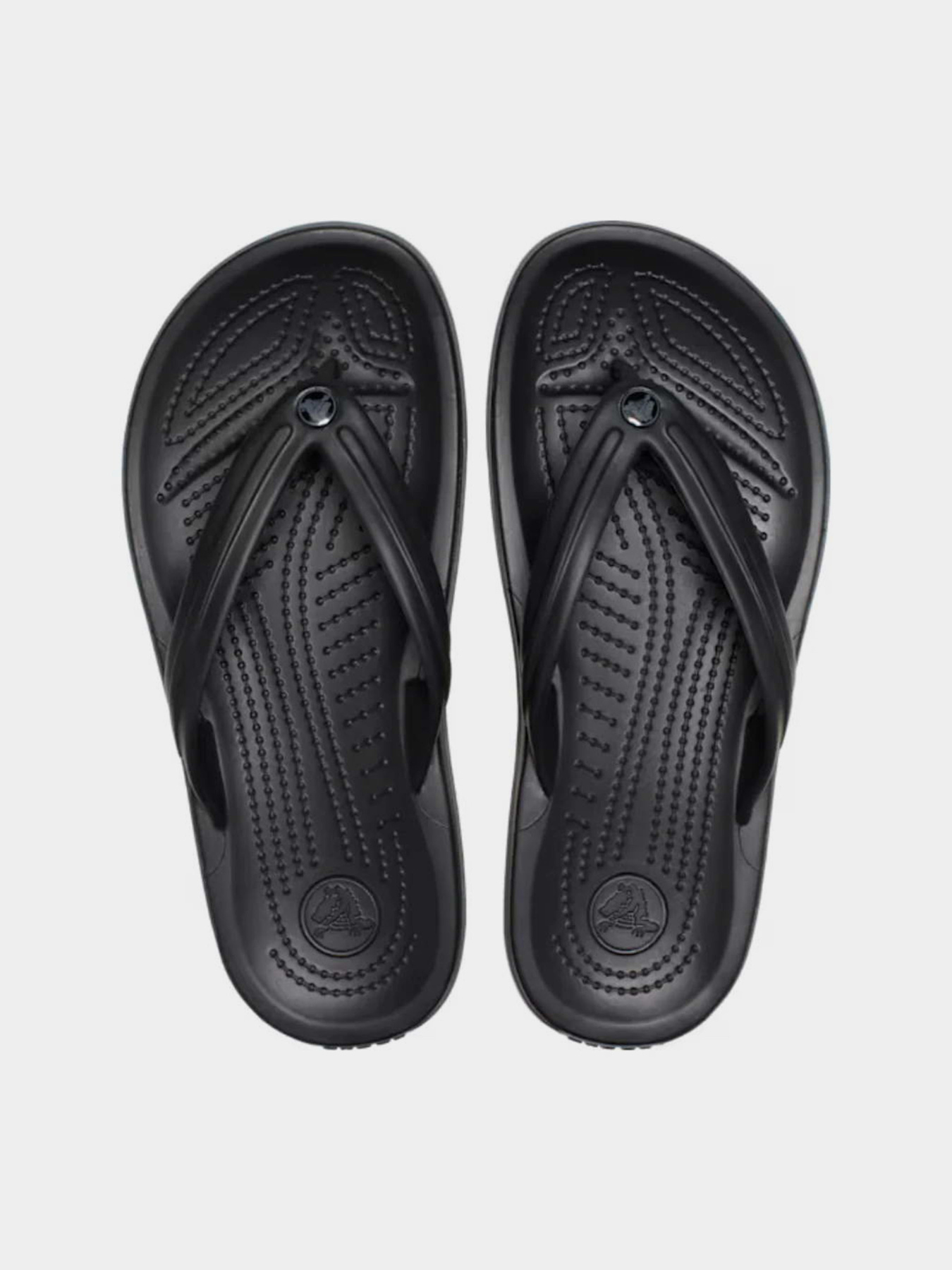 Шлёпанцы Crocs CROCBAND FLIP BLK/SGY модель 11033-0DD Фото